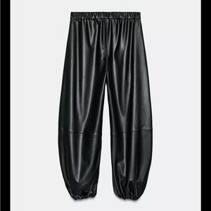 Men's Black Leather Pants